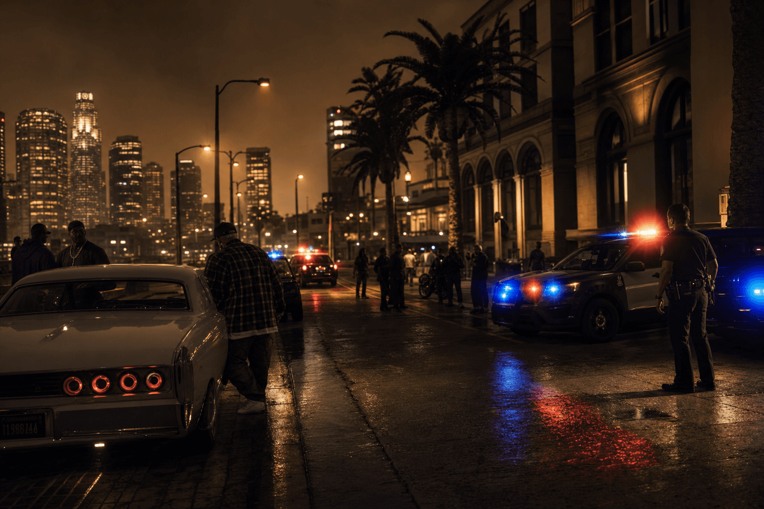 FiveM GTA V roleplay street scene
